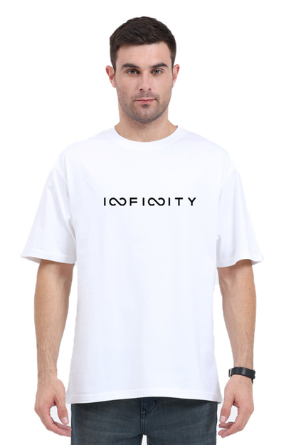 UNISEX INFINITY OVERSIZED T-SHIRT - BLACK LOGO