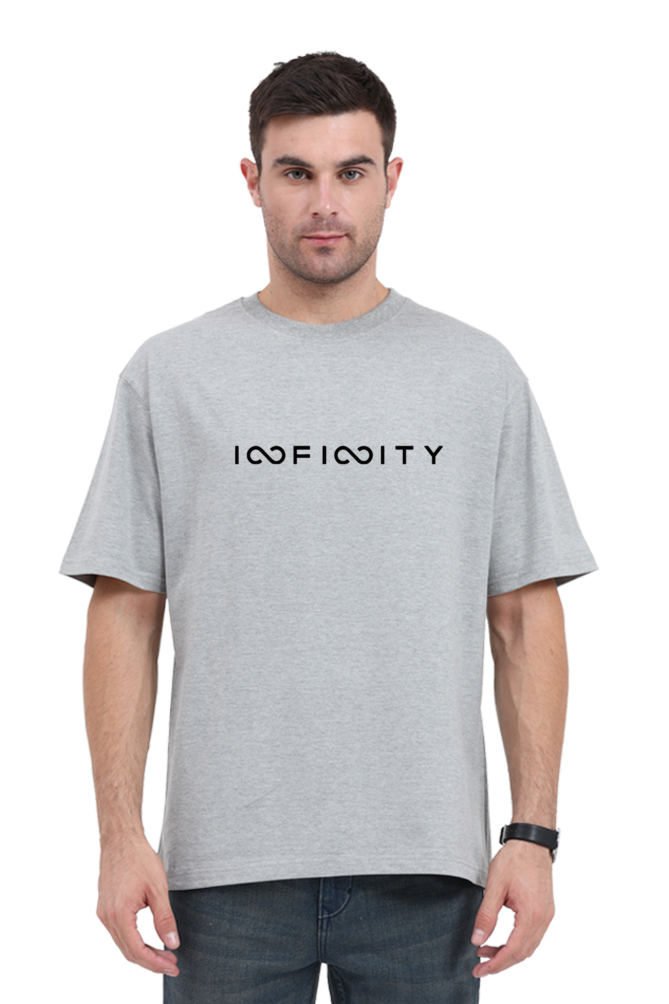 UNISEX INFINITY OVERSIZED T-SHIRT - BLACK LOGO